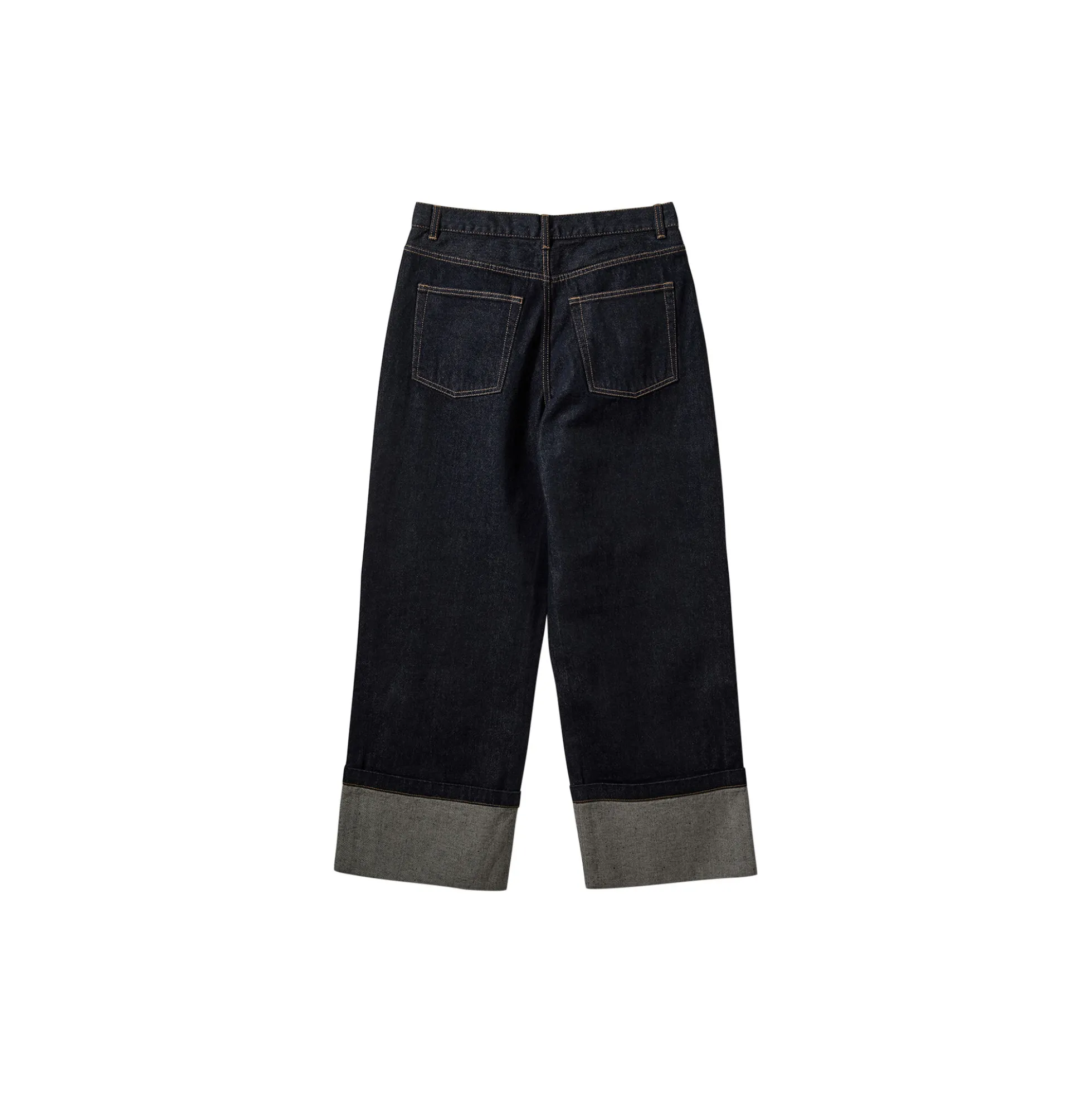 MishaSW Raw Denim Jeans, dark denim blue