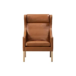 Mogensen 2204 Øreklapstolen, russet brown/lysolieret eg