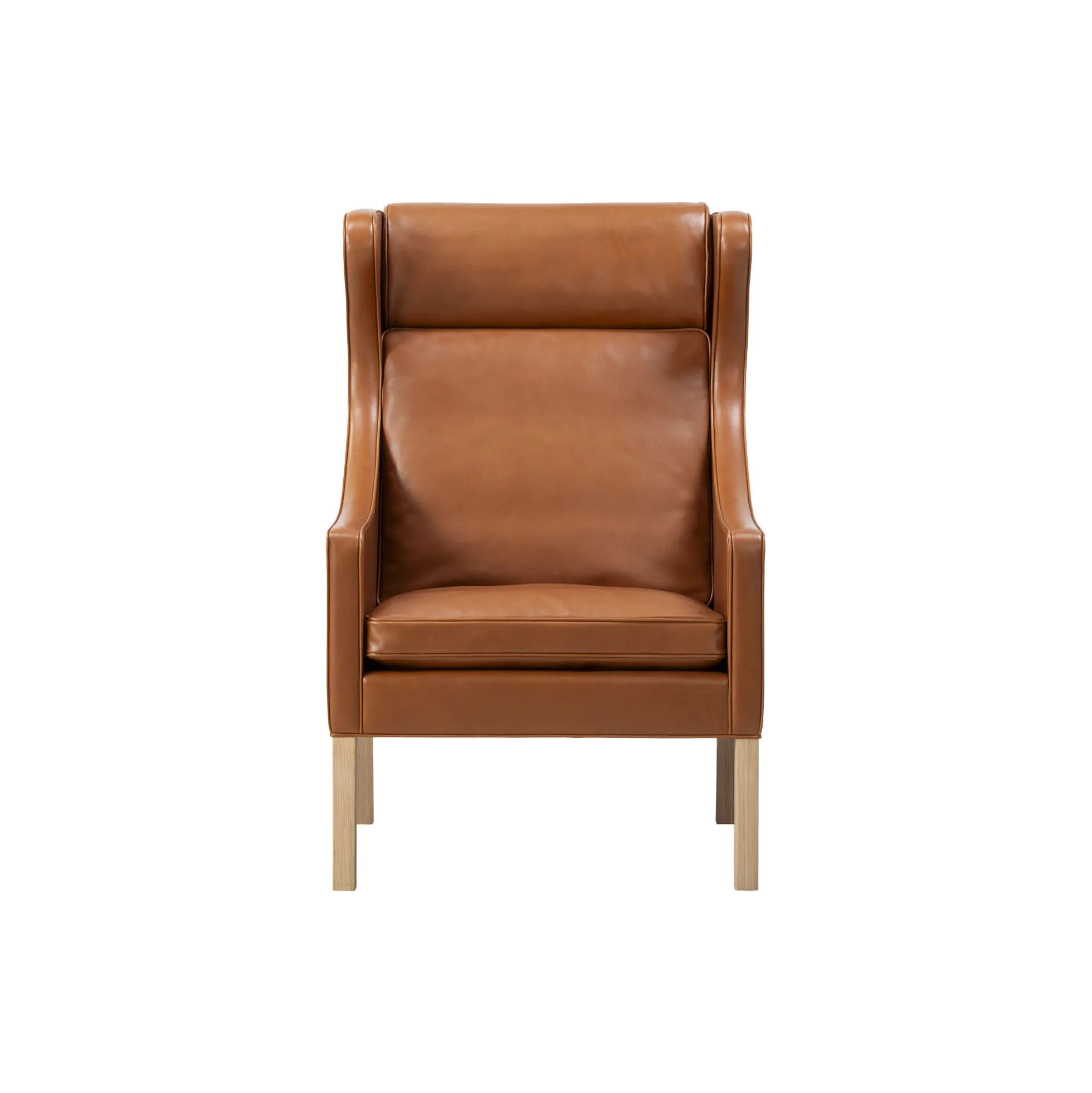 Mogensen 2204 Øreklapstolen, russet brown/lysolieret eg