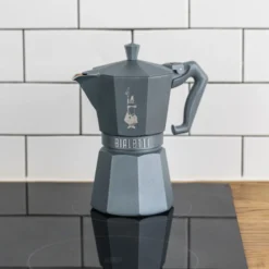Moka Exclusive Full Induction espressokande 6 kopper, grå