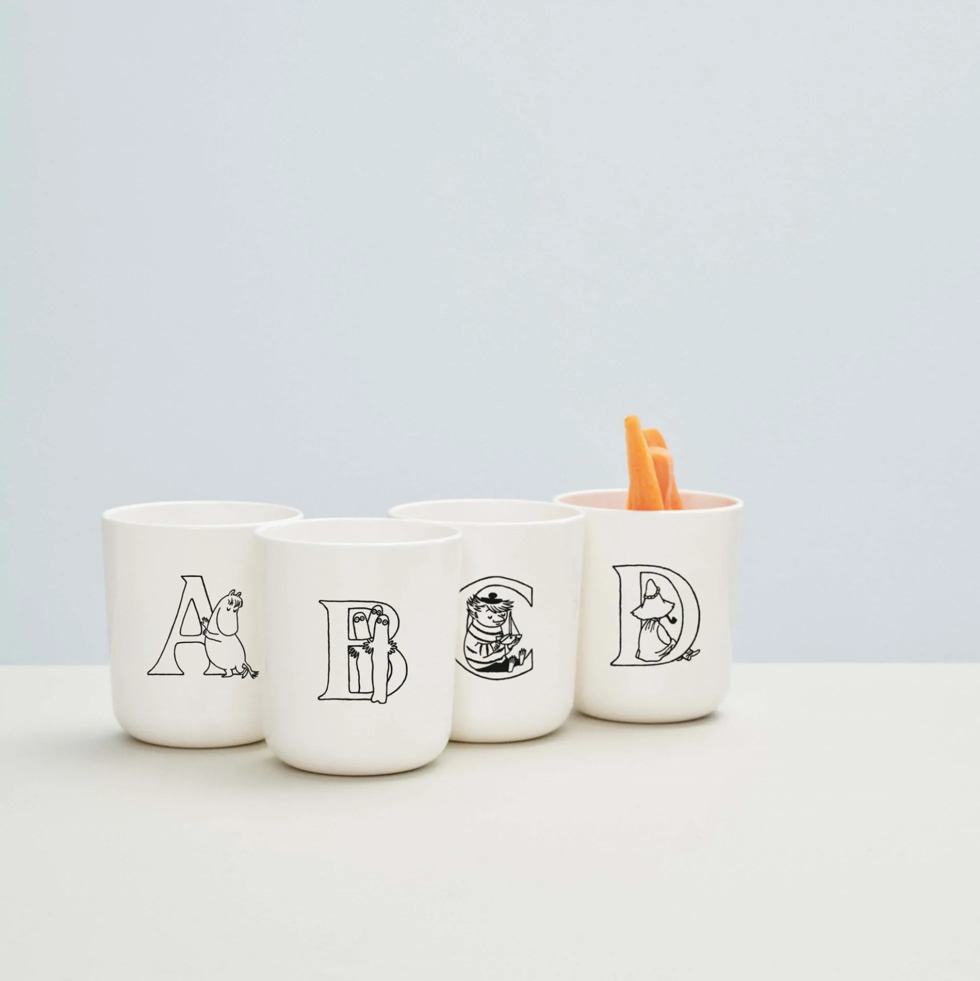 Moomin ABC kop D, moomin white