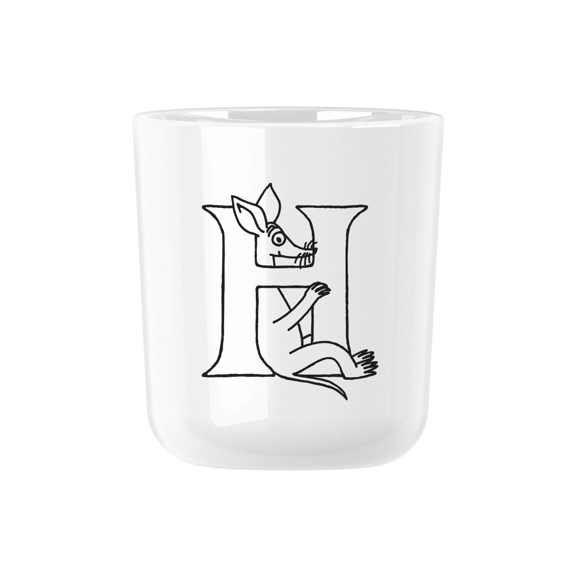 Moomin ABC kop H, moomin white