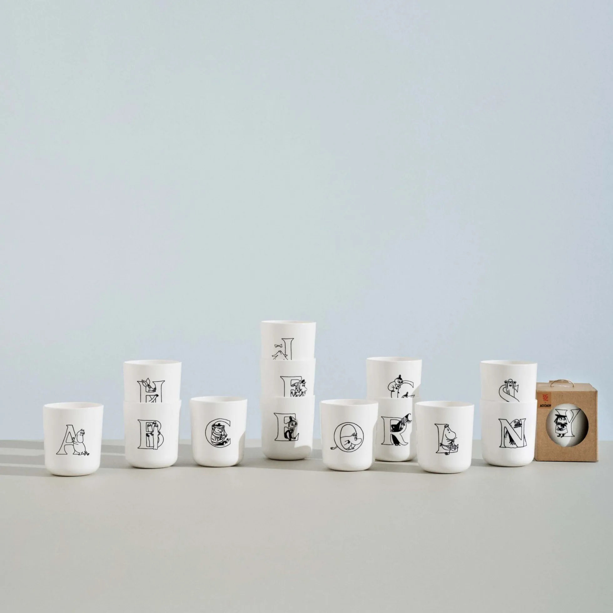 Moomin ABC kop H, moomin white