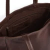 MorganMBG Shopper Soft Vintage, chocolate brown w/br. gold