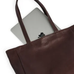 MorganMBG Shopper Soft Vintage, chocolate brown w/br. gold