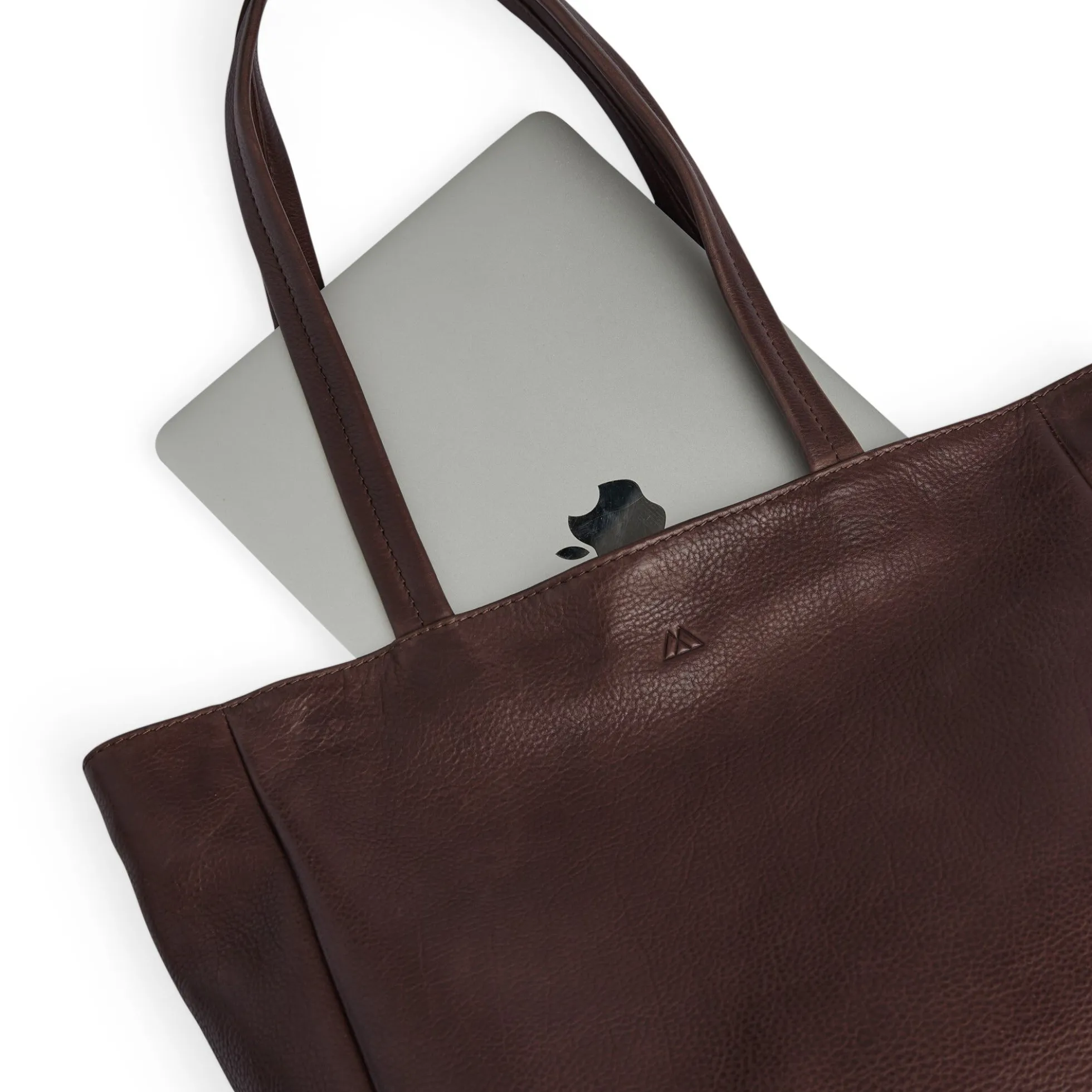 MorganMBG Shopper Soft Vintage, chocolate brown w/br. gold