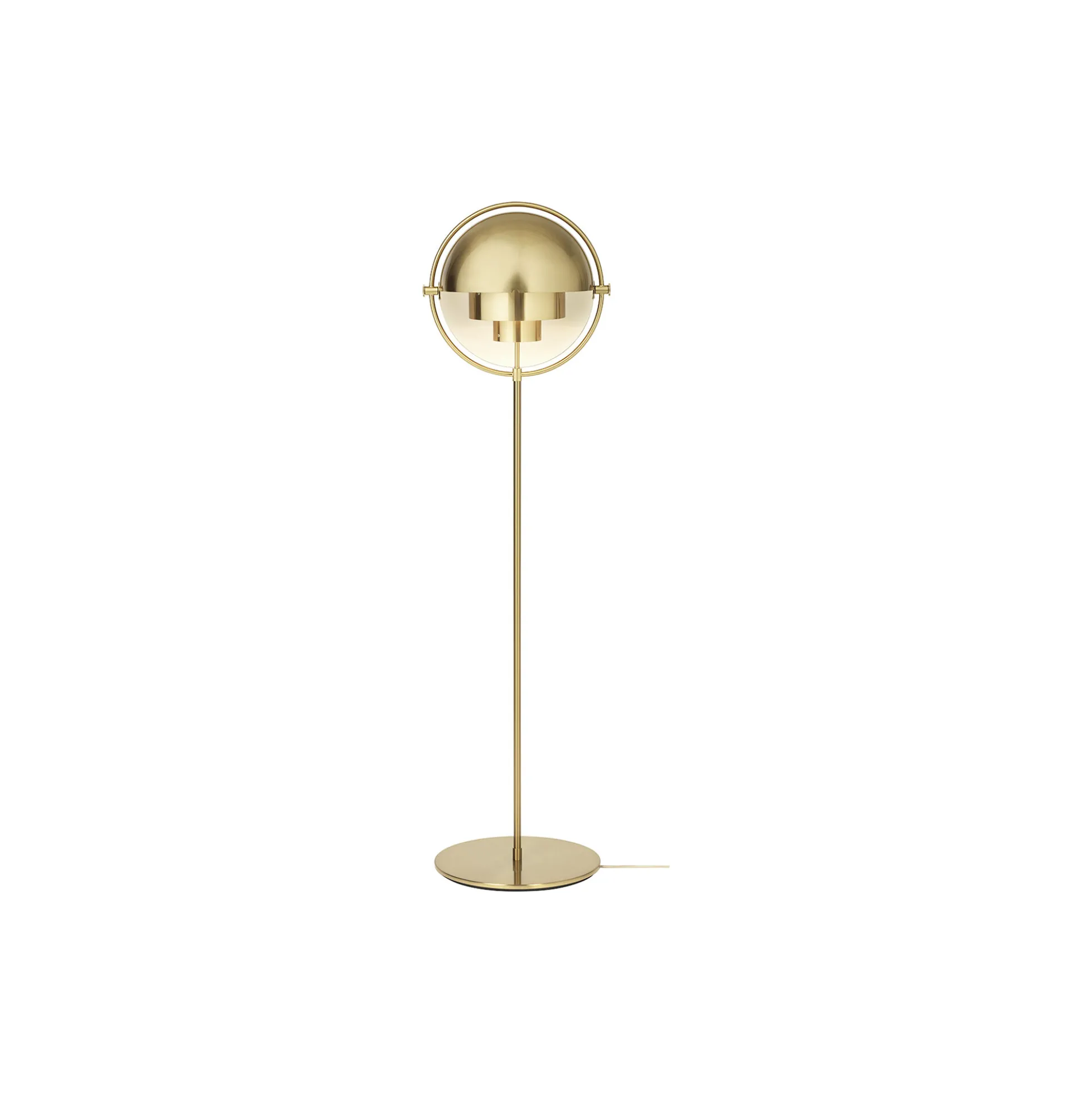 Multi-Lite Floor Lamp, brass
