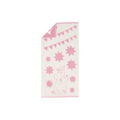 Mumi badehåndklæde Stjerner pink