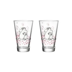 Mumi Glas 2 stk. Kærlighed
