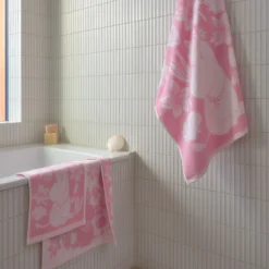 Mumi håndklæde seashells pink
