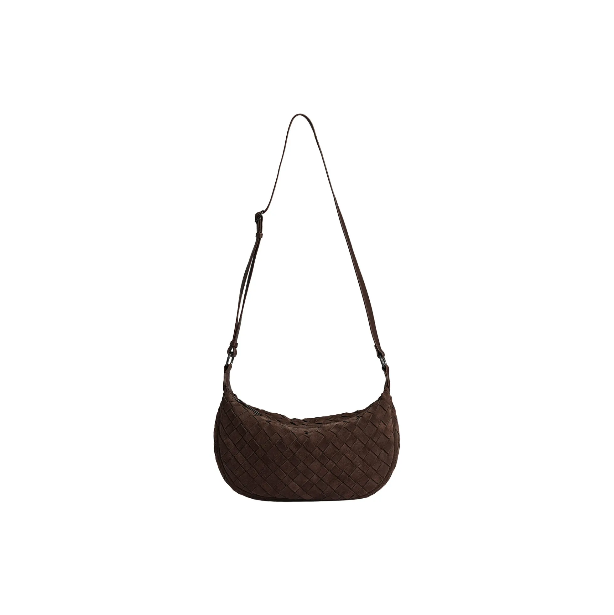 MuseMBG Bag Suede Weave, dark brown