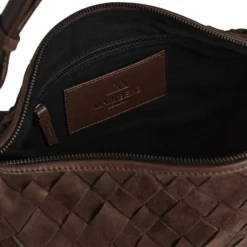 MuseMBG Bag Suede Weave, dark brown
