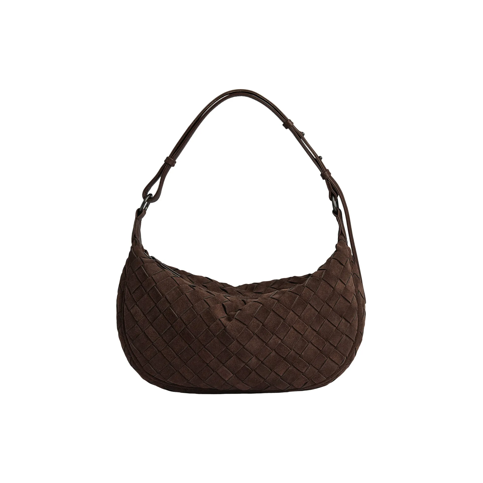 MuseMBG Bag Suede Weave, dark brown