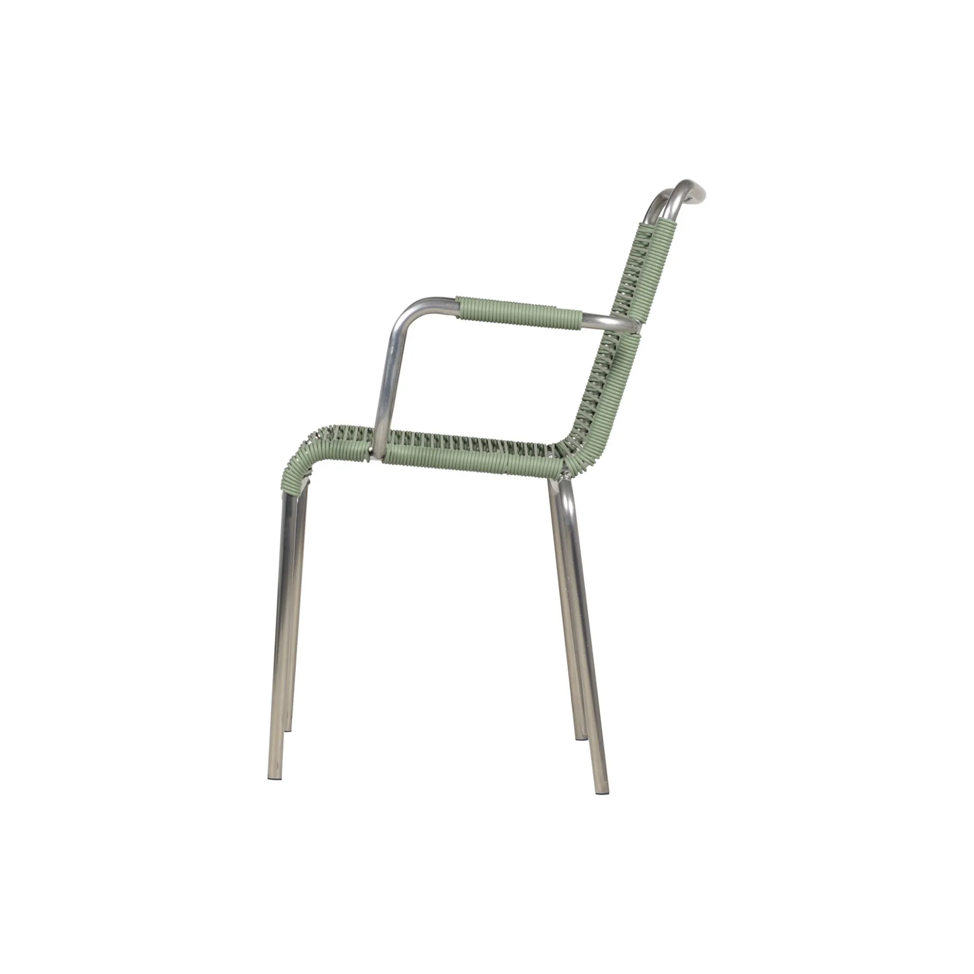 Mya Outdoor Chair with Armrests, sage green