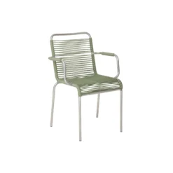 Mya Outdoor Chair with Armrests, sage green