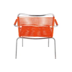 Mya Outdoor Lounge Chair with Armrests, orange