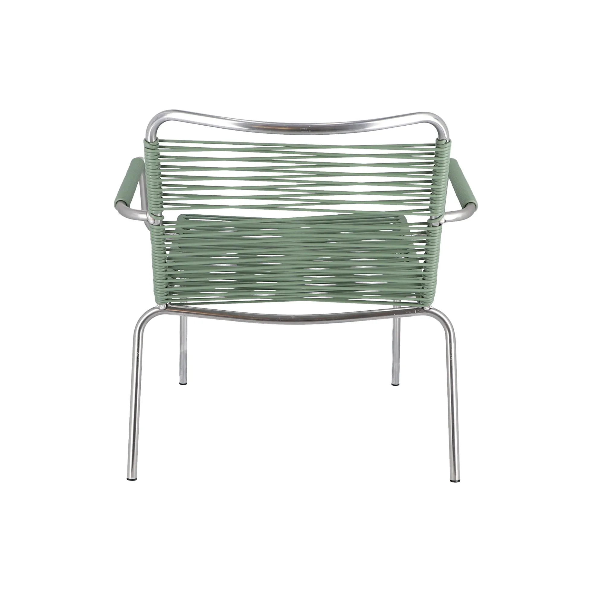 Mya Outdoor Lounge Chair with Armrests, sage green