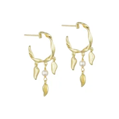 Nadia hoops, forgyldt