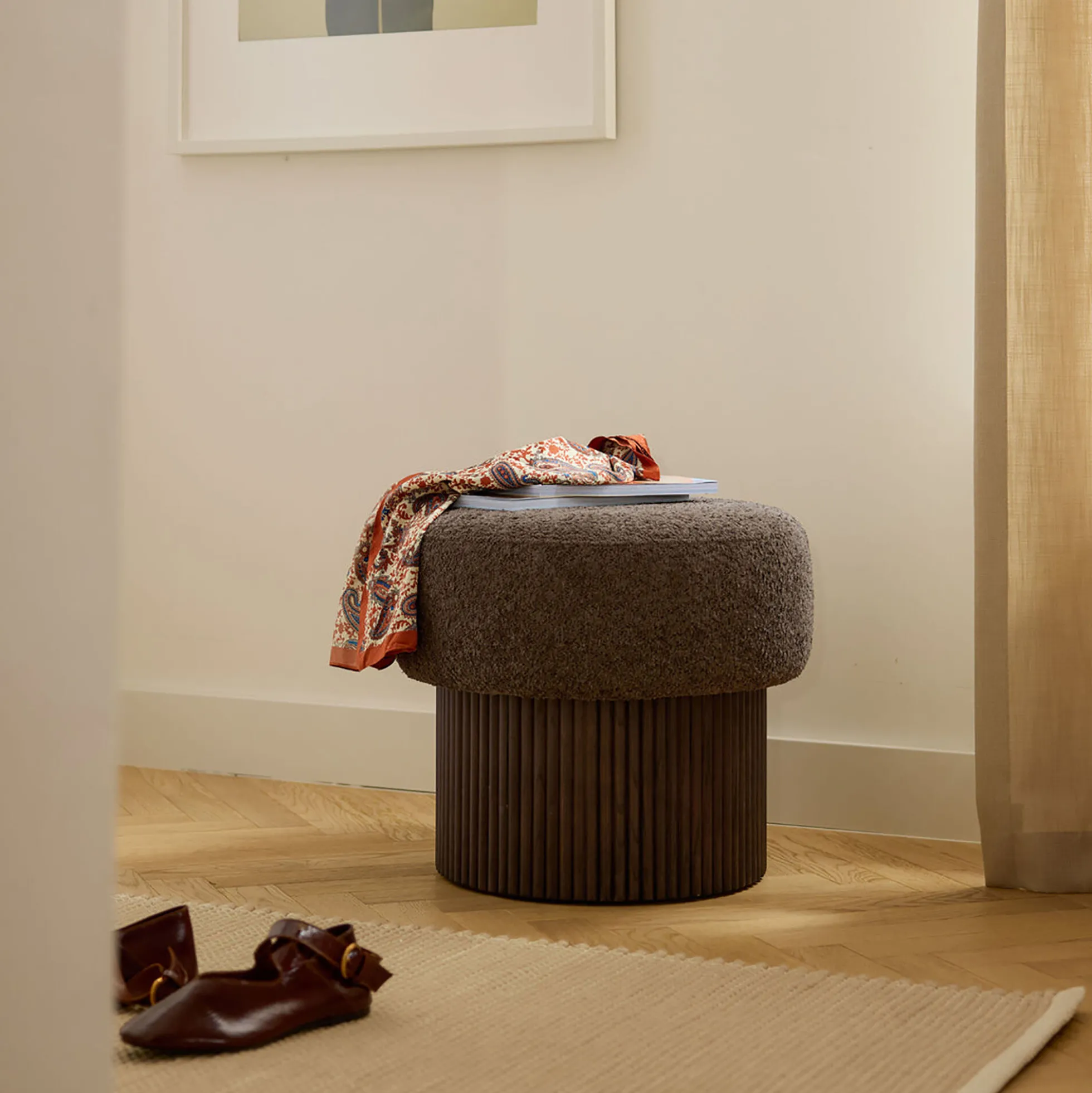 Nala Pouf, dark brown