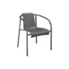 NAMI spisebordsstol med armlæn, dark grey