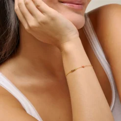 Nara armbånd, light coral