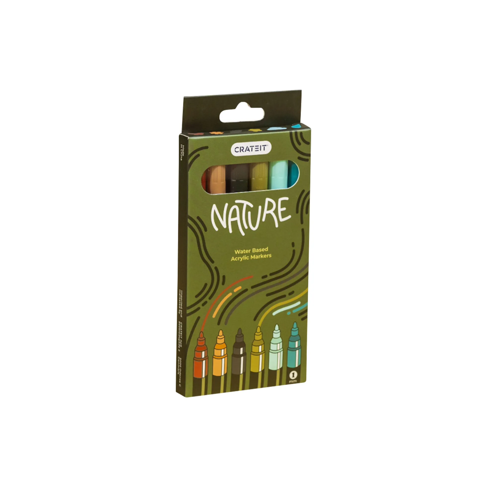 Nature Tuscher 1 mm 6 stk.