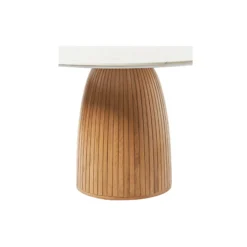 Nelly Round Dining Table, white marble