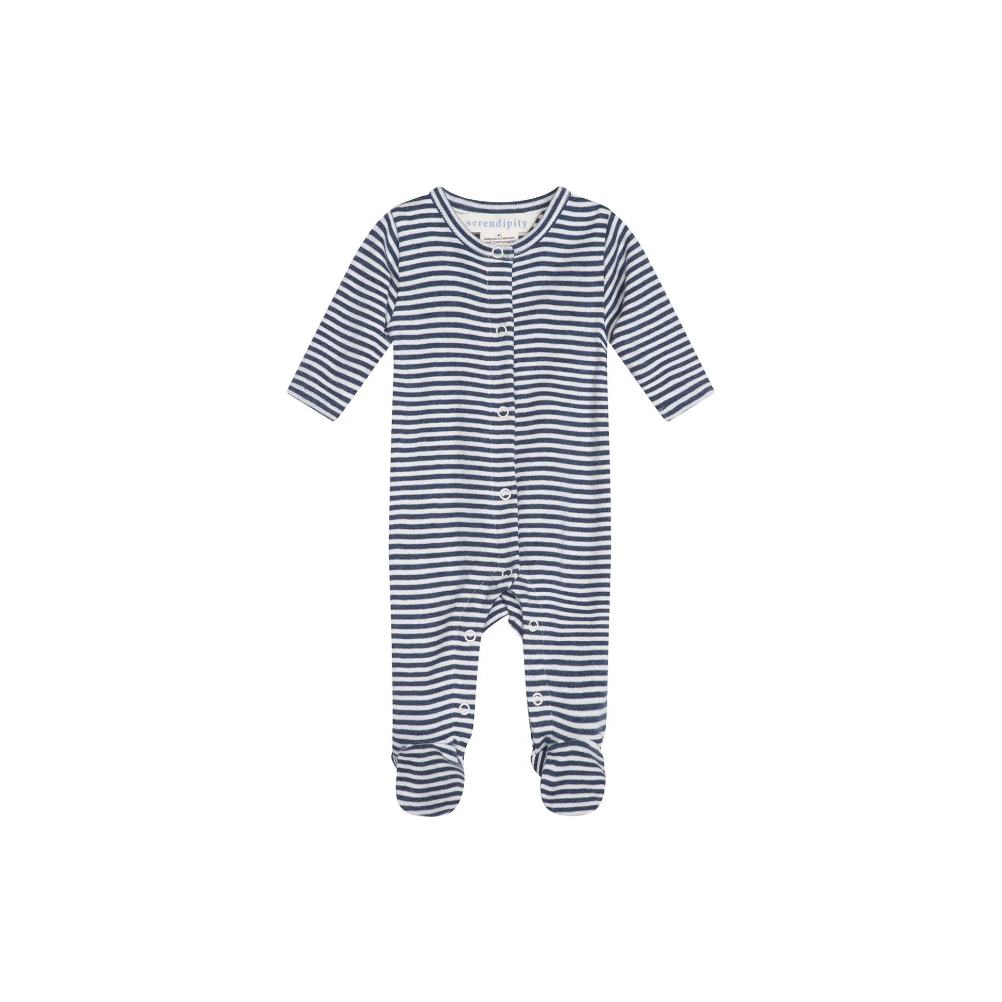 Newborn Stripe Suit, navy/offwhite