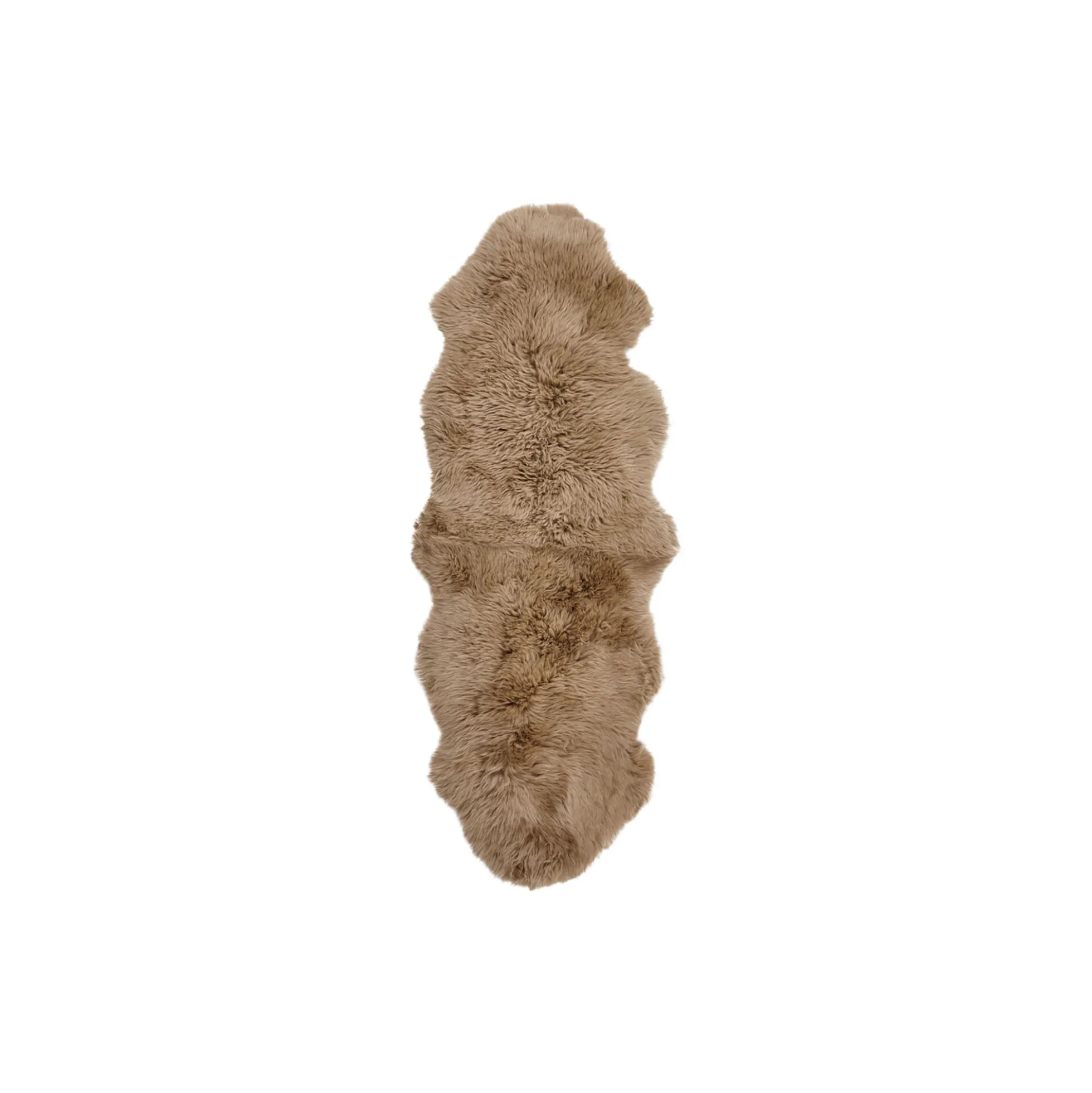 Newzealandsk langhåret lammeskind, taupe