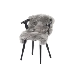 Newzealandsk Premium langhåret lammeskind, light grey