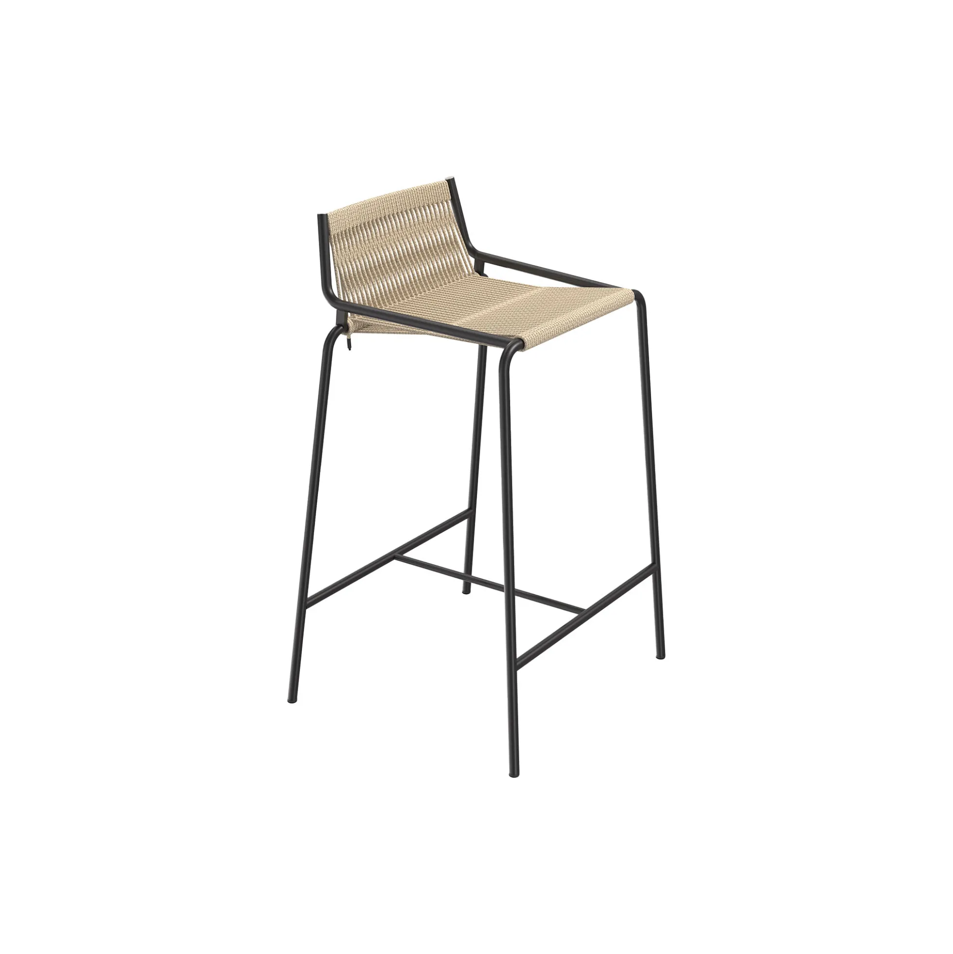 Noel Counter Chair, black/nature