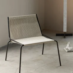 Noel Lounge Chair, black/nature
