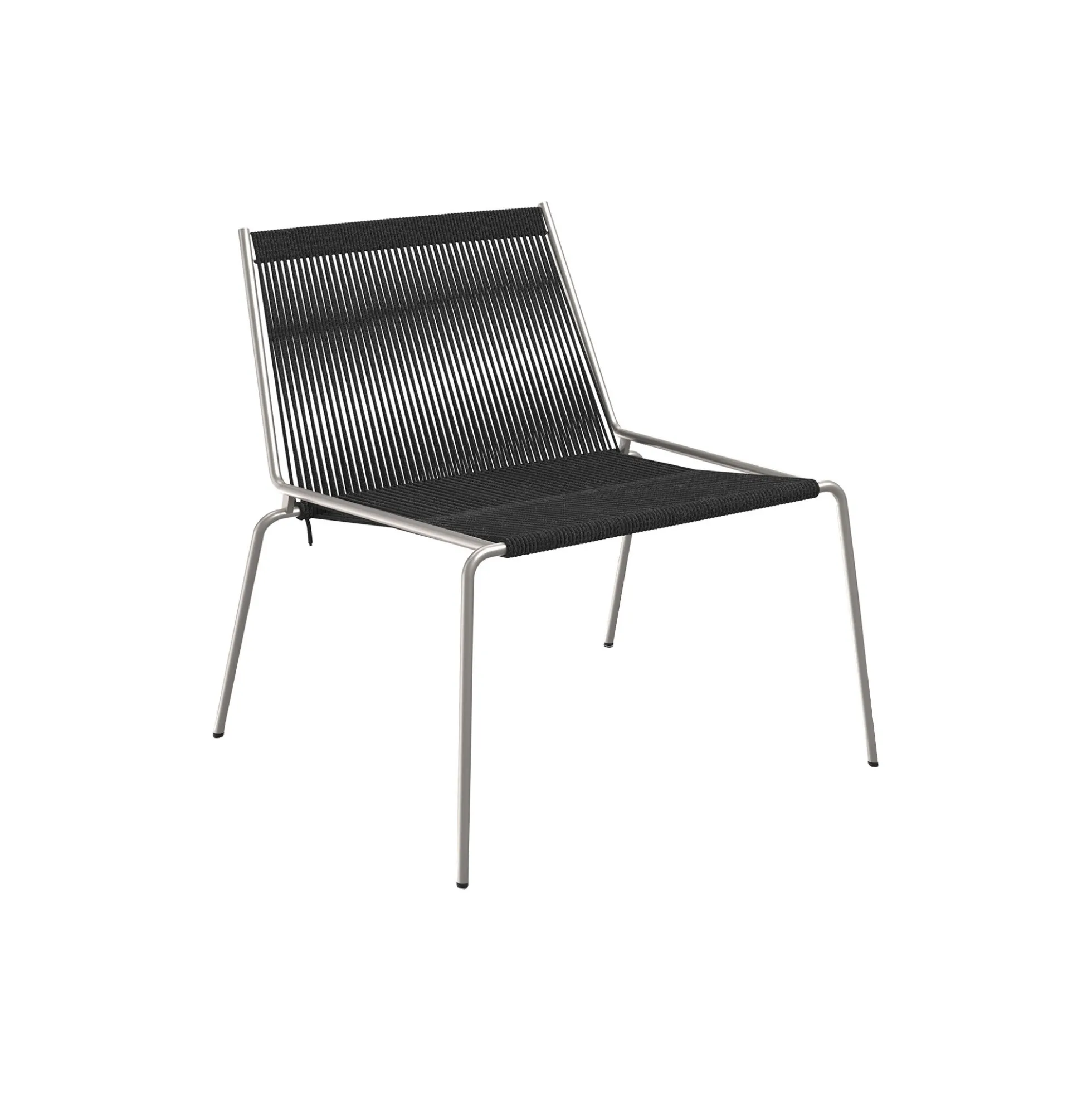 Noel Lounge Chair, steel/black