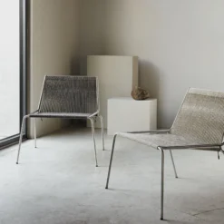 Noel Lounge Chair, steel/black