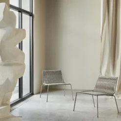 Noel Lounge Chair, steel/fair grey