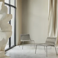 Noel Lounge Chair, steel/nature