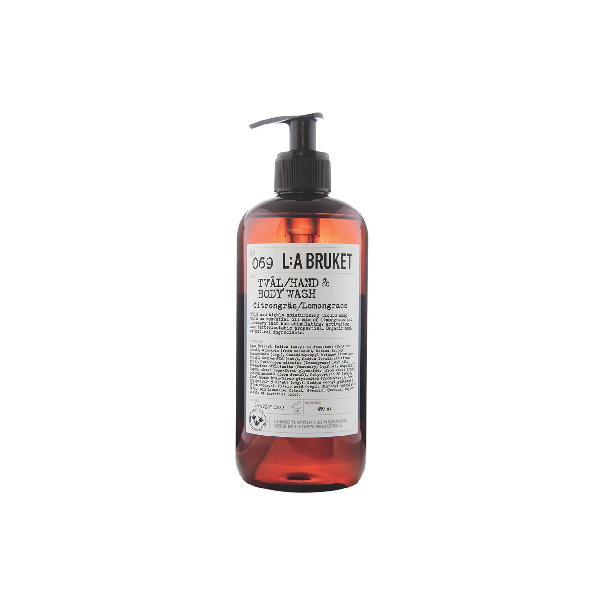 No. 069 Hand & Body Wash, lemon grass