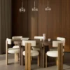Nolan Oval Dining Table, dark wood