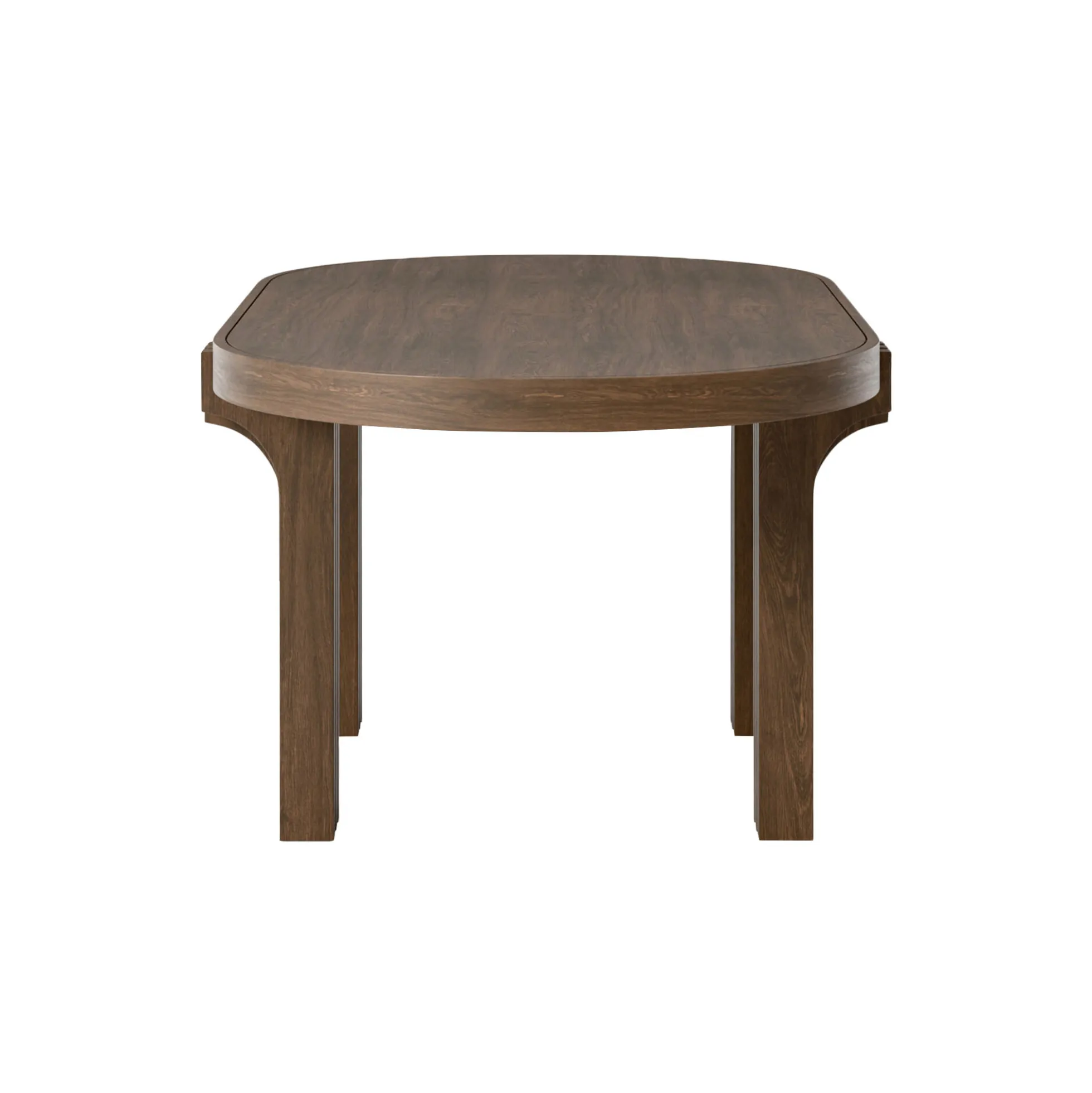 Nolan Oval Dining Table, dark wood