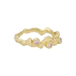 Noora Foil Ring, baby pink