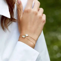 Nord White armbånd, guld
