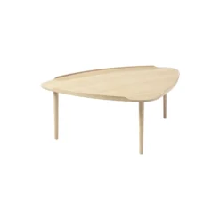 No. 55 Table, hvidolieret eg