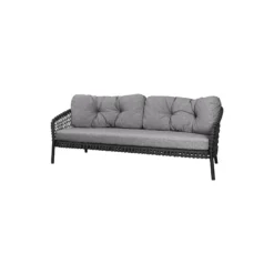 Ocean large 3-pers. sofa, dark grey