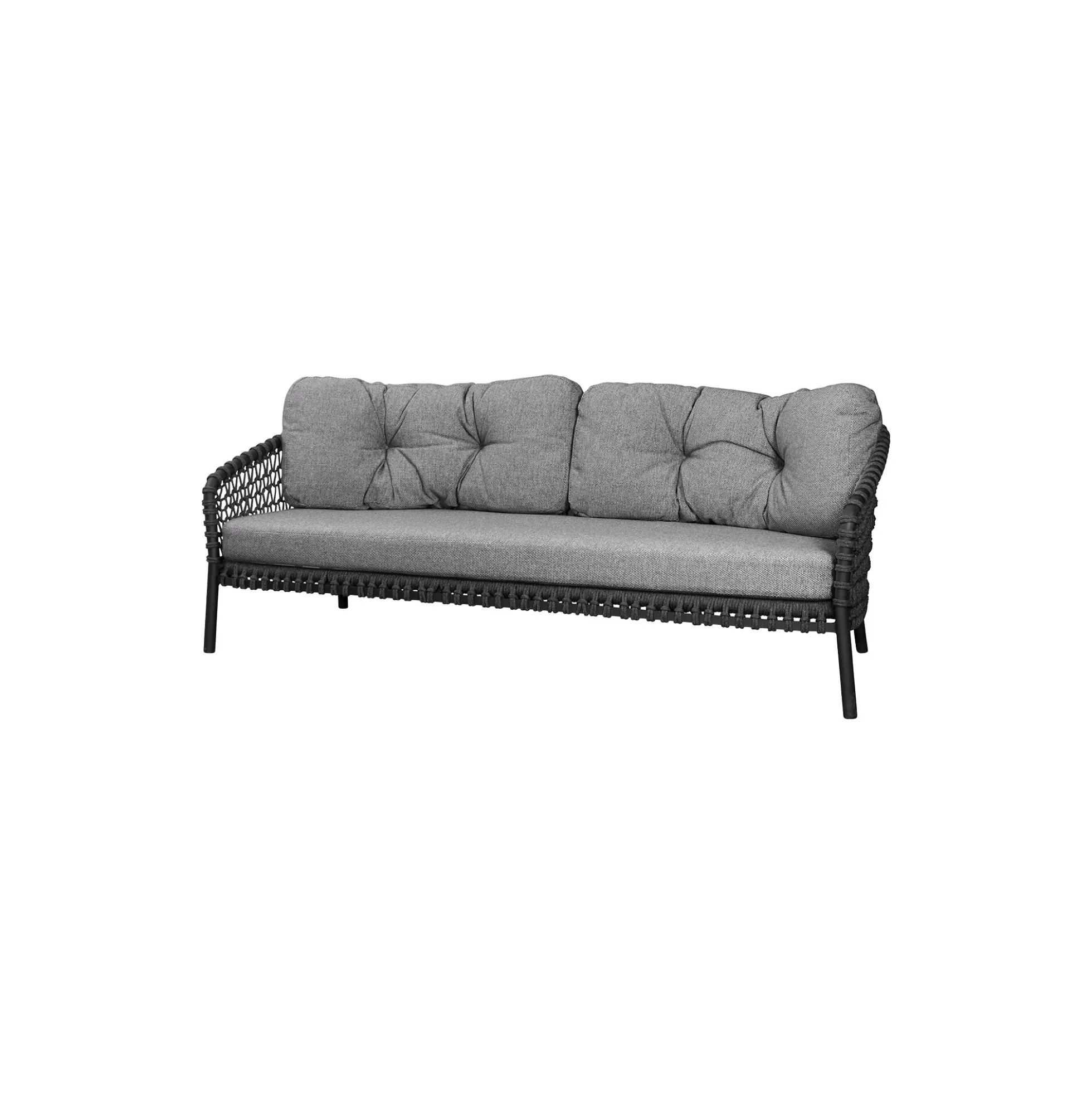 Ocean large 3-pers. sofa, dark grey