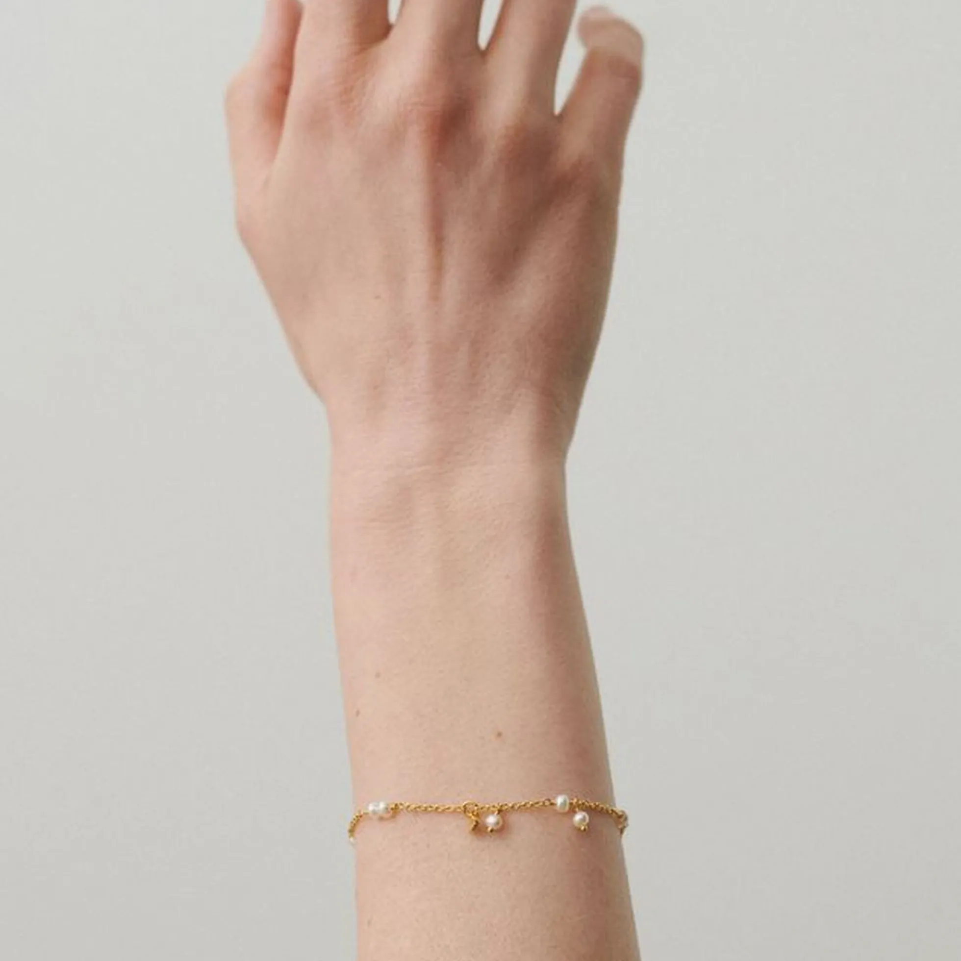 Ocean Pearl armbånd, guld