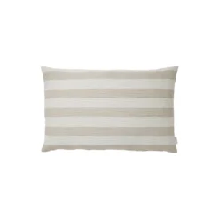 Outdoor Stripe pude, beige