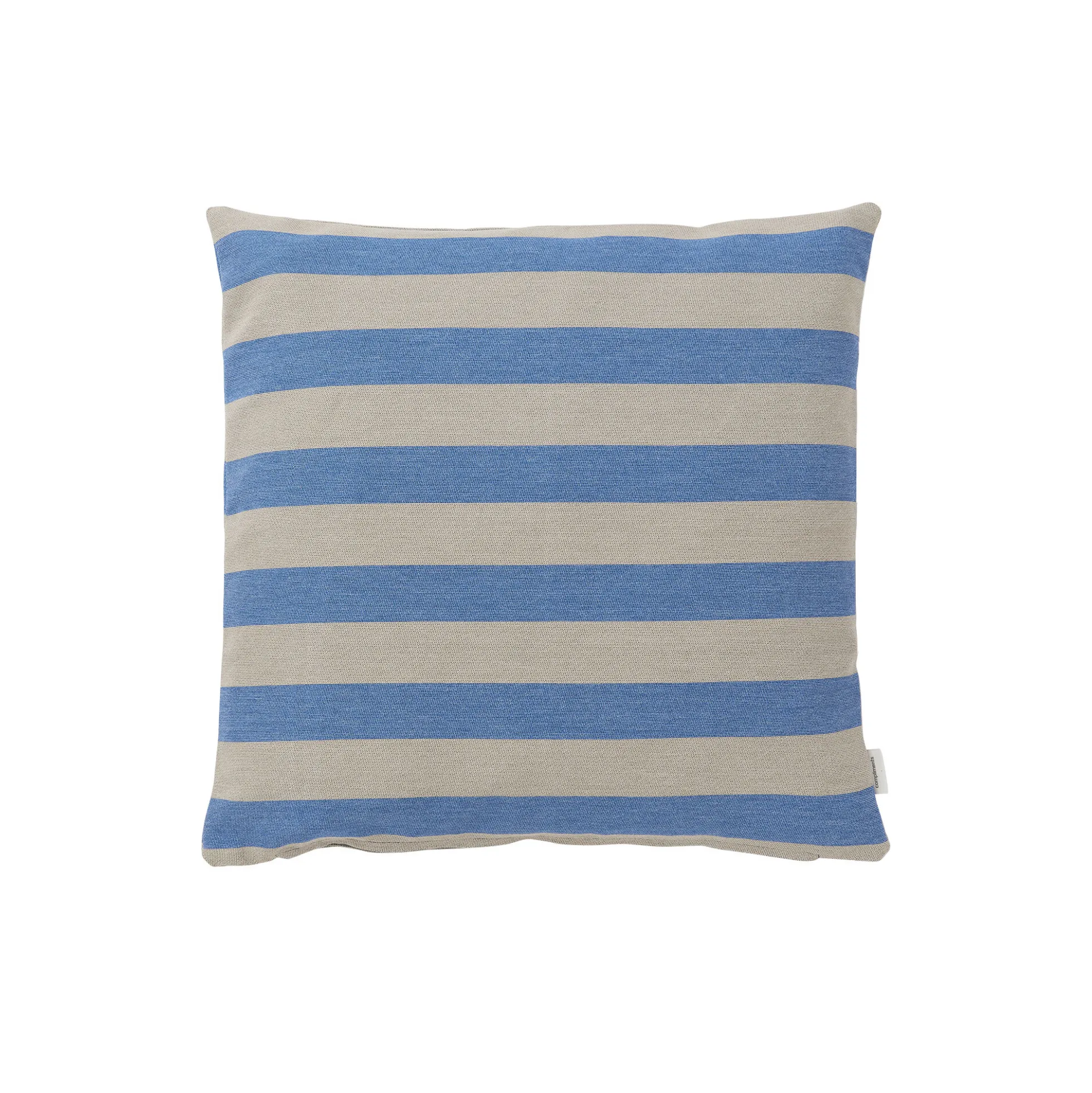 Outdoor Stripe pude, blue