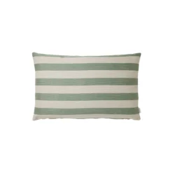 Outdoor Stripe pude, green
