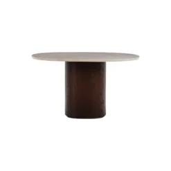 Ovata spisebord, Jura Grey limestone/dark brown oak
