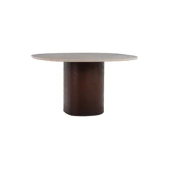 Ovata spisebord, Jura Grey limestone/dark brown oak